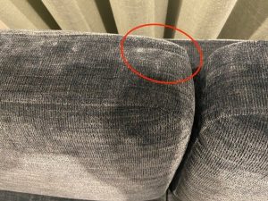 Sofa Cushion Border Wrinkling